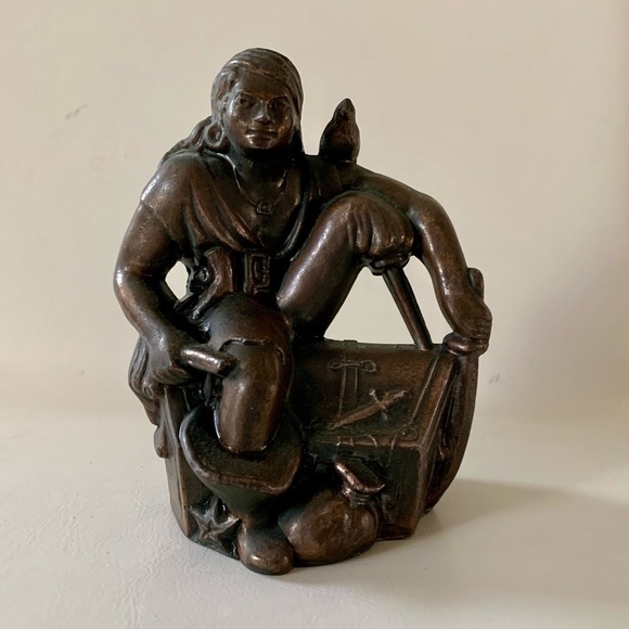 Vintage Treasure Island Pirate Brass Figure - Picture 9 of 10